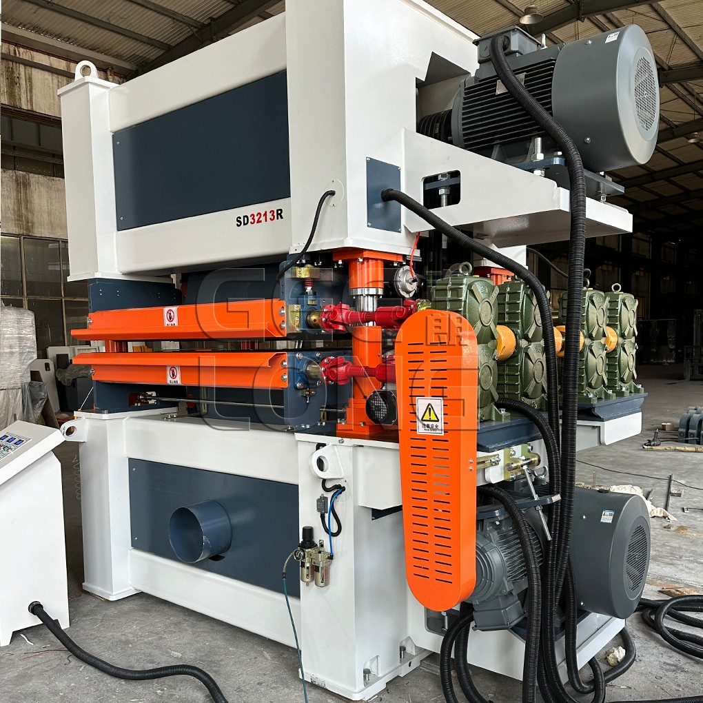 Plywood calibration sanding machine